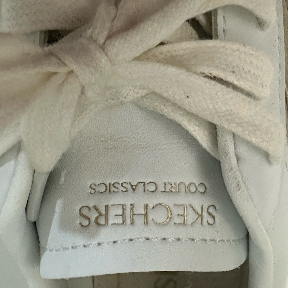 Skechers Womens Court Classics Eden LX-Beaming Glory White/Gold Shoe Size 8 - Picture 5 of 11
